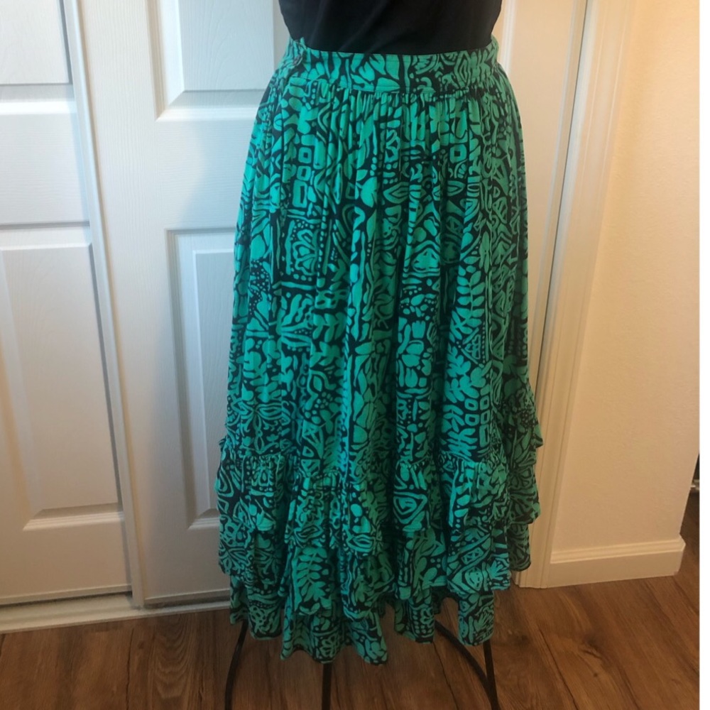 Vintage 80’s Liz Sport Skirt Tropical, Petite Sz 8 - Picture 7 of 11